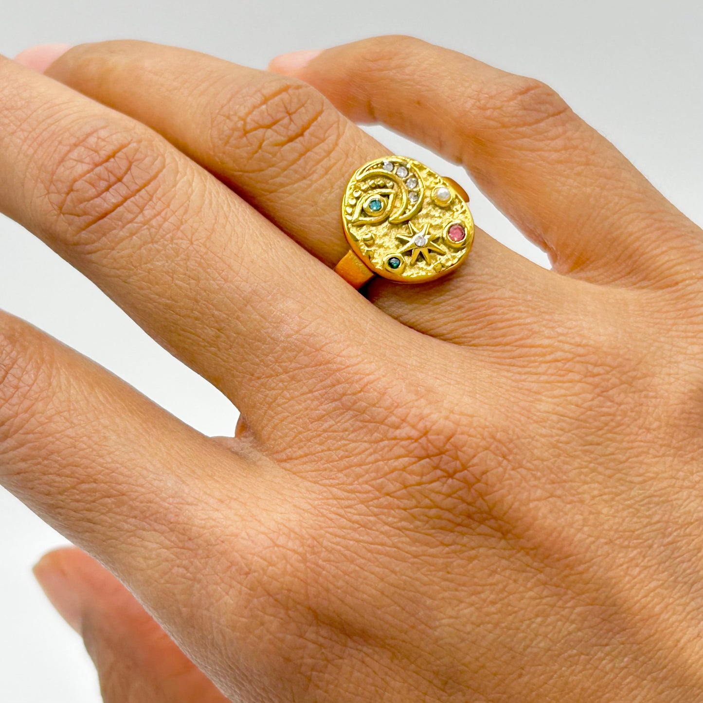 Anillo Luna y Estrella