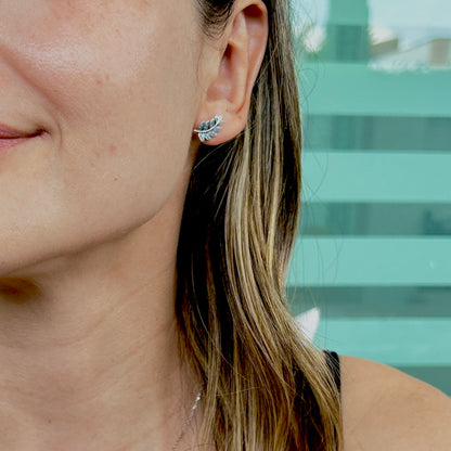 Aretes Hojas