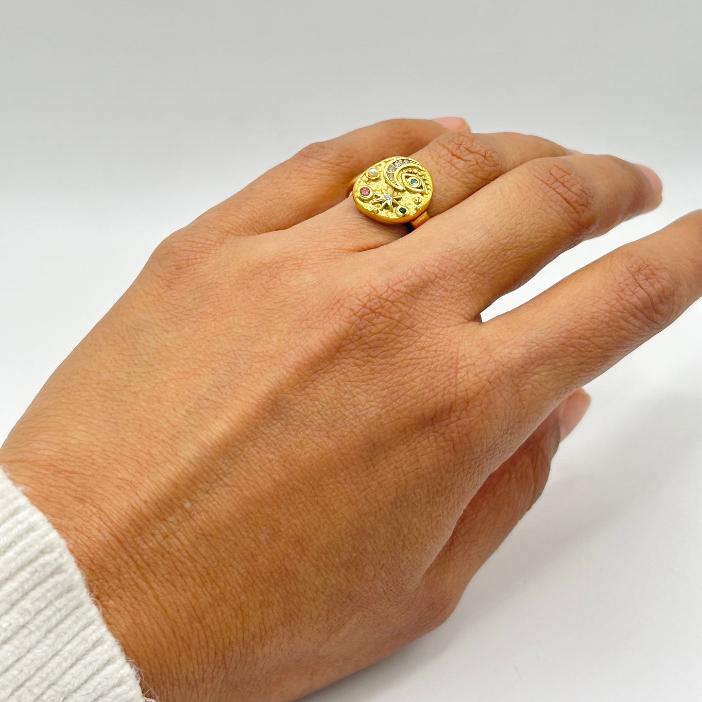 Anillo Luna y Estrella
